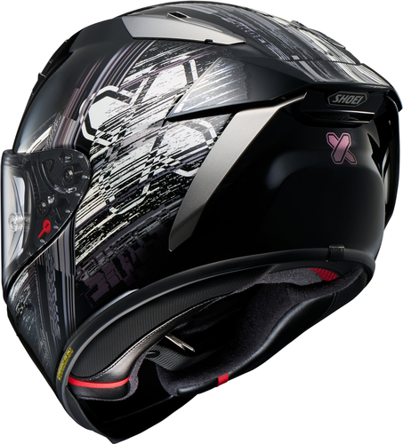 קסדת שואי מלאה שחור / לבן -  SHOEI X-SPR PRO CROSS LOGO TC-5
