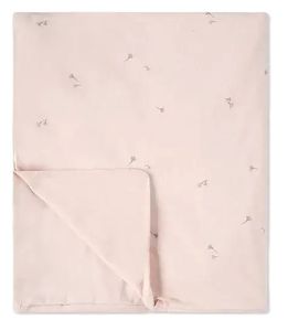 ציפה לשמיכה תינוק 100 על 150 ס"מ 100% כותנה - ורוד פרחים