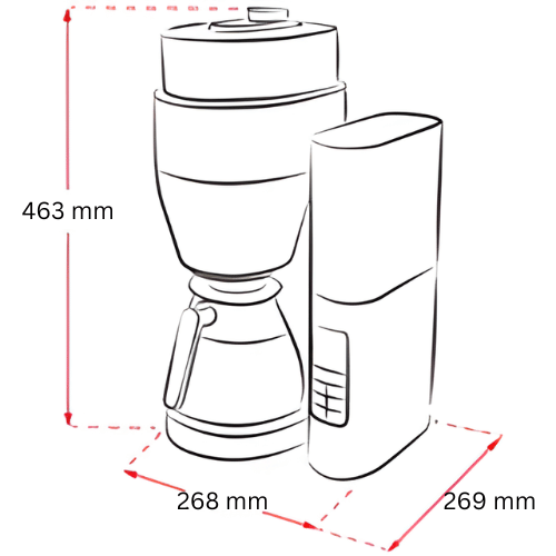 מליטה מכונת פילטר אוטומטית טוחנת Melitta Aroma Fresh