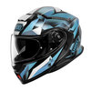 קסדת שואי נפתחת נאוטק 3 שחור / תכלת - SHOEI NEOTEC 3 FRAGMENTS TC-2