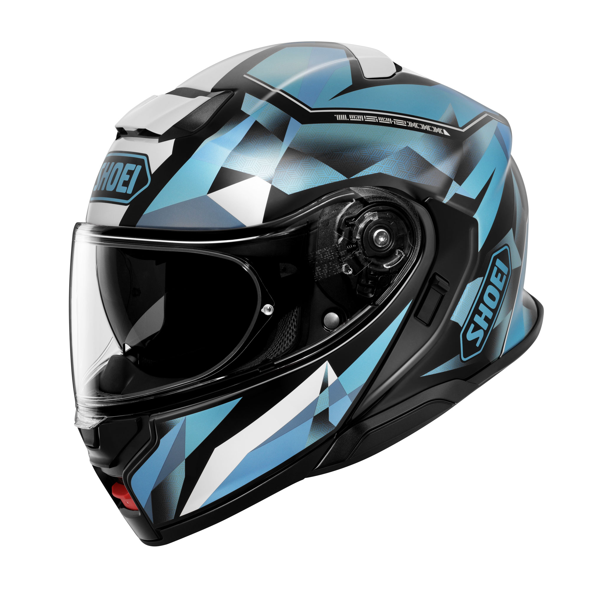 קסדת שואי נפתחת נאוטק 3 שחור / תכלת - SHOEI NEOTEC 3 FRAGMENTS TC-2