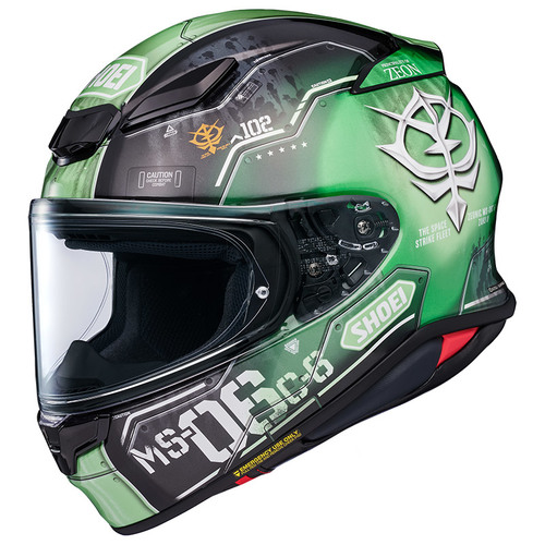 קסדת שואי מלאה שחור / ירוק - SHOEI NXR2 ZAKU 2 TC-4