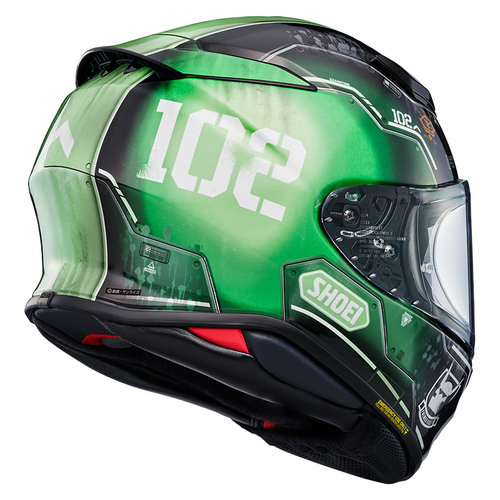 קסדת שואי מלאה שחור / ירוק - SHOEI NXR2 ZAKU 2 TC-4
