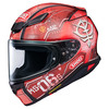 קסדת שואי מלאה אדום / לבן - SHOEI NXR2 ZAKU 2 TC-1