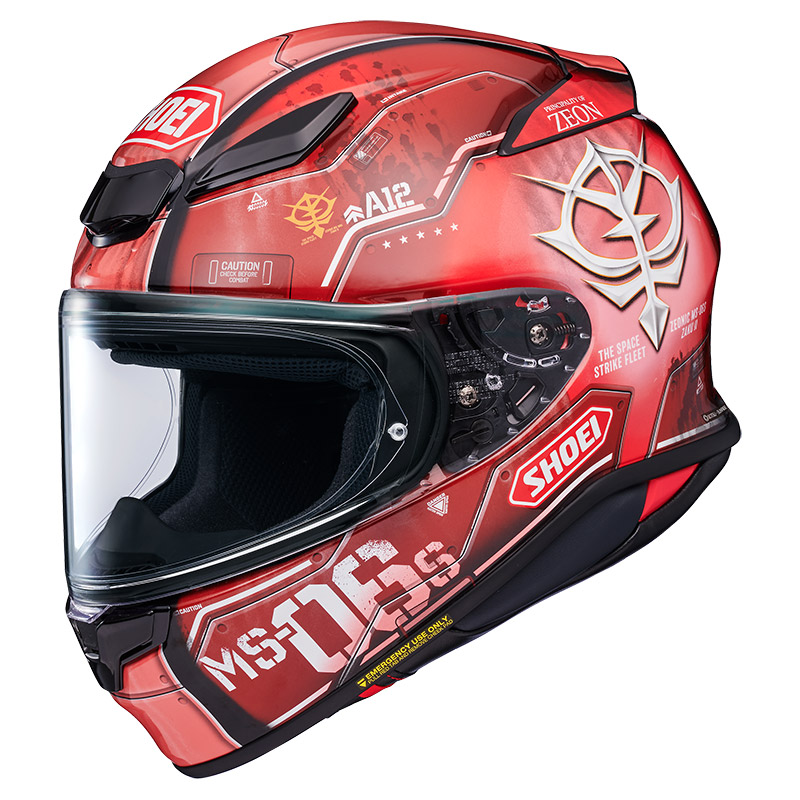 קסדת שואי מלאה אדום / לבן - SHOEI NXR2 ZAKU 2 TC-1