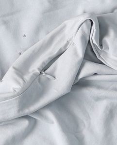 ציפה לשמיכה תינוק 100 על 150 ס"מ 100% כותנה - תכלת מטוסים ועננים