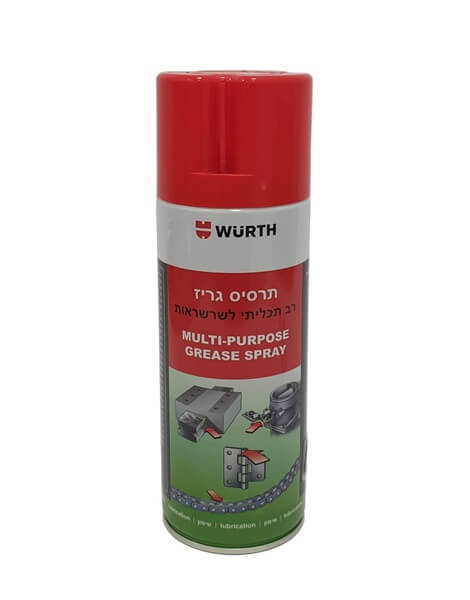תרסיס גריז רב תכליתי לשרשראות 400 מ"ל וירט WURTH