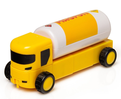 Magnetix Trucks ערכת 52 חלקים: משאיות עבודה מגנטיות מודולריות – בנה, פרק וצור ללא גבולות!