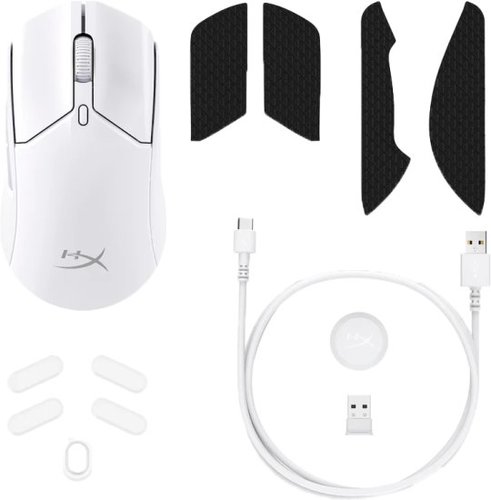 עכבר גיימינג אלחוטי HyperX Pulsefire Haste 2 - לבן