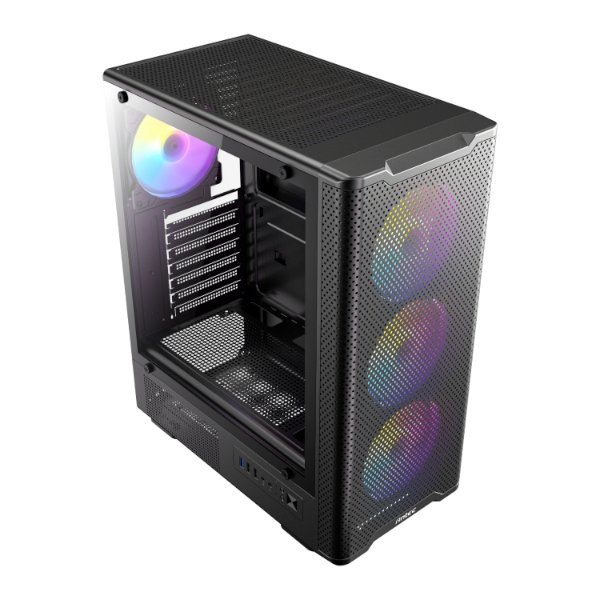 מארז Antec VX310 ARGB ATX Mid-Tower Tempered Glass 4x120mm Fans