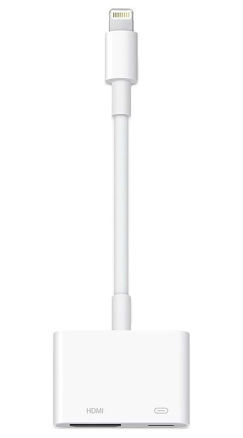 מתאם מחיבור Lightning לכניסת HDMI וטעינה מבית Apple