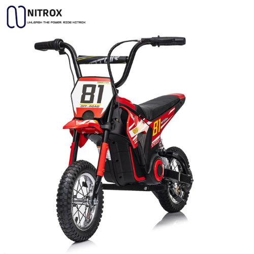 אופנוע שטח מקצועי לילדים 24V מנוע שרשרת מבית NITROX 