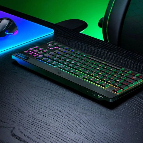 מקלדת גיימינג מכנית אלחוטית Razer BlackWidow V4 Low-Profile Tenkeyless HyperSpeed