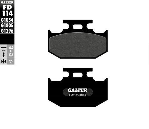 רפידות בלם GALFER Semi Metal FD114G1054 לאופנוע