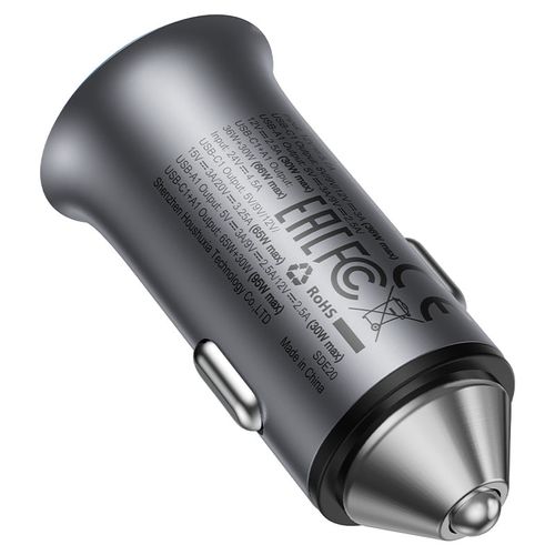 מטען מהיר לרכב (חיבור למצת) 95W עם שתי יציאות AceFast B16  USB-C + USB-A