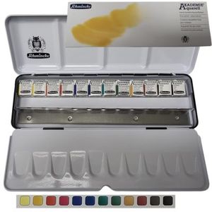 סט 12 חצאי טבליות שמינקה 412 AKADEMIE AQUARELL