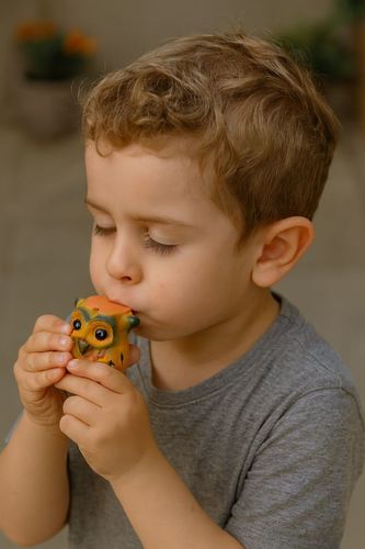 משרוקית ינשוף מעץ כלי נגינהאתניים M2003