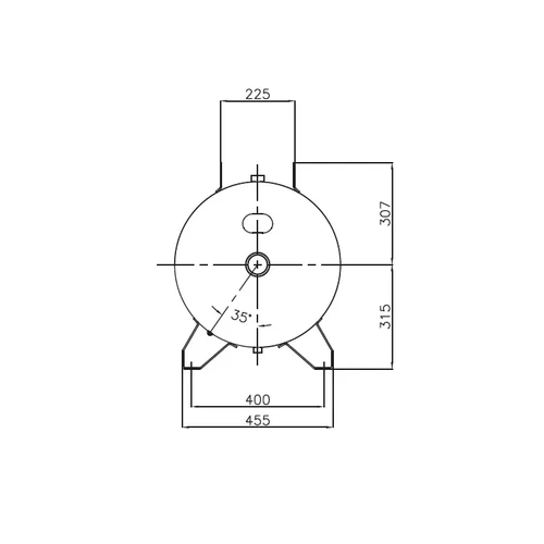 מיכל לחץ אופקי 300 ליטר VECO4516