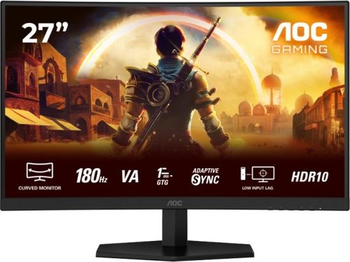 מסך גיימינג קעור AOC C27G42E – קצב רענון 180Hz