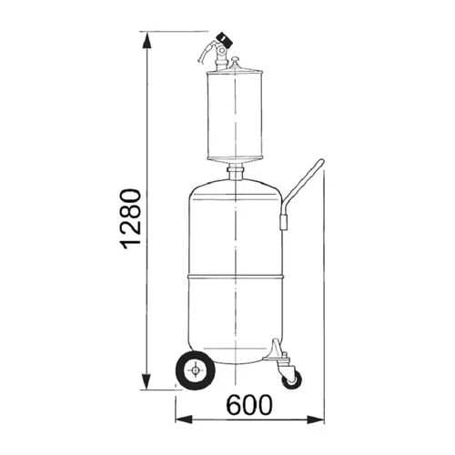 יונק שמן 80 ליטר RAASM  R43085