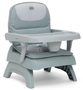 מושב הגבהה לאוכל Bento, מתקפל עם ריפוד ומגש - ירוק מאצ