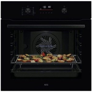 תנור בנוי פירוליטי AEG NBS6P53AK כולל אידוי ו- AIR FRY