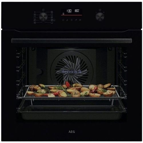 תנור בנוי פירוליטי AEG NBS6P53AK כולל אידוי ו- AIR FRY