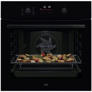 תנור בנוי פירוליטי AEG NBS6P53AK כולל אידוי ו- AIR FRY