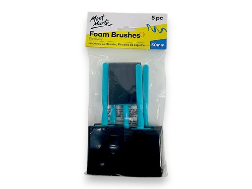 סט מברשות ספוג Mont Marte Foam Brushes – רוחב 50 מ