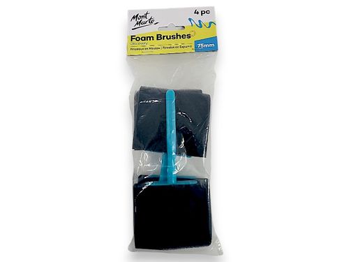 סט מברשות ספוג Mont Marte Foam Brushes – רוחב 100 מ
