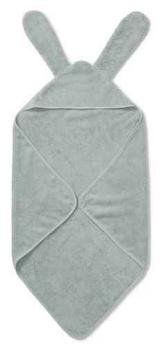 מגבת רחצה עם כובע קפוצ'ון 100% כותנה ואזניים לקשירה - תכלת SKY