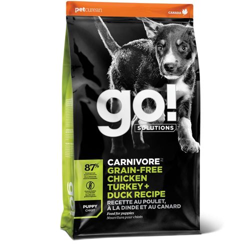 GO Carnivore ללא דגנים עוף הודו וברווז לגורים 1.6 ק