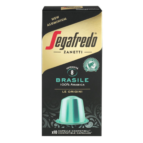 10 קפסולות סגפרדו Segafredo Brazil לנספרסו