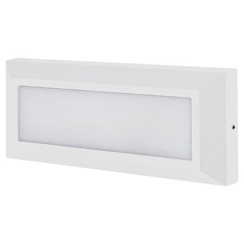 צמוד קיר חומה אסטרו 3000K 10W IP54 מסגרת לבנה יורולוקס 

