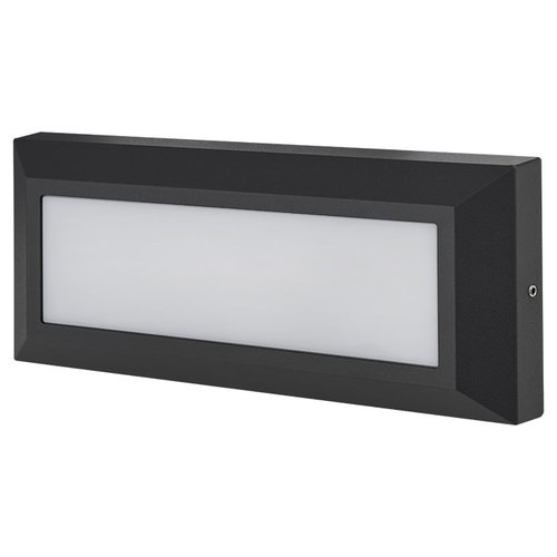 צמוד קיר חומה אסטרו 10W IP54 3מסגרת שחורה יורולוקס 
