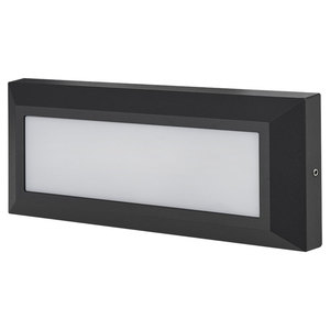 צמוד קיר חומה אסטרו 10W IP54 3מסגרת שחורה יורולוקס