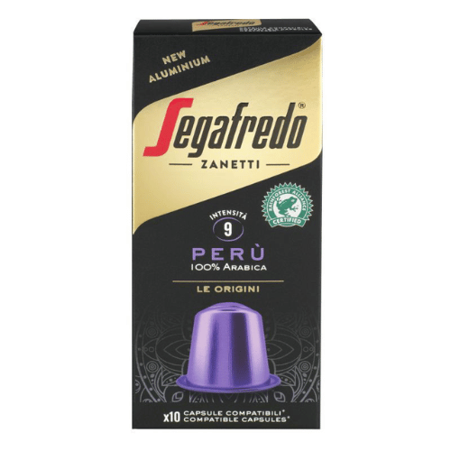 10 קפסולות סגפרדו Segafredo Peru לנספרסו