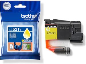 ראש דיו צהוב מקורי brother lc521y