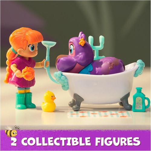 ערכת אמבטיית בועות ג'ונו עם 2 בובות ו 6 אביזרים