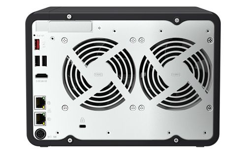 QNAP TS-664 NAS עם 6 כונני אחסון, שני חיבורי 2.5GbE, תמיכה ב־M.2 NVMe ומעבד ארבע־ליבות לביצועים גבוהים וגמישות מקסימלית.
