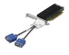 כרטיס מסך מאיץ גרפי NVS 290 פרופיל נמוך SFF כולל מפצל ל-2 מסכים במחשב אחד