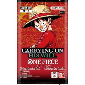 קלפי וואן פיס חבילת בוסטר וואן פיס Carrying On His Will Booster Pack - Carrying On His Will (OP13)