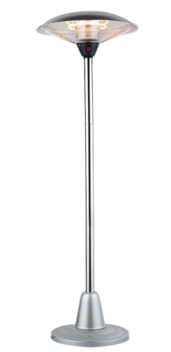 פטריית חימום חשמלית קורנת 2 דרגות חום - כסוף - IP34 3000W  