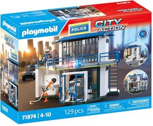 City Action - מפקדת משטרה וחדר חקירות 129 חלקים דגם 71874