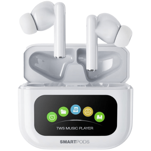אוזניות אלחוטיות עם נגן MP3 מובנה צבע לבן Samvix SmartPods 64GB