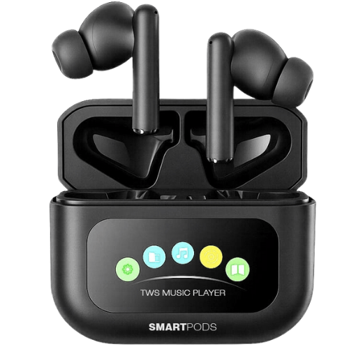 אוזניות אלחוטיות עם נגן MP3 מובנה צבע שחור Samvix SmartPods 64GB