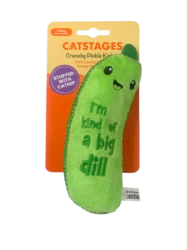 פטס סטייג'ס בובת מלפפון חמוץ דנטלית לחתולים