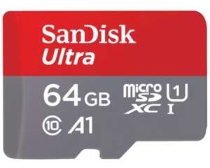 כרטיס זיכרון מיקרו SanDisk Ultra MicroSD 64GB