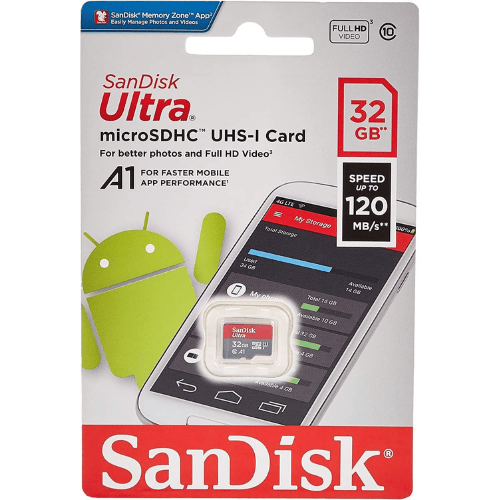 כרטיס זיכרון מיקרו SanDisk Ultra MicroSD 32GB