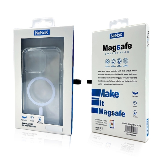 כיסוי שקוף עבה תומך MagSafe לאייפון 17 פרו מקס 